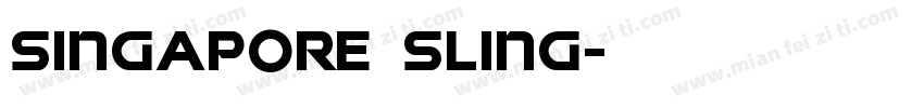 Singapore Sling字体转换
